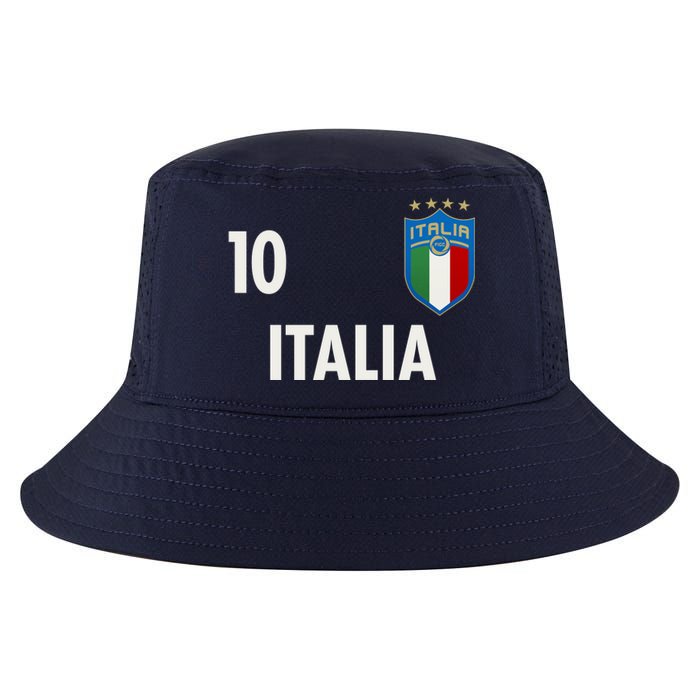 Italia Italy Soccer No 10 Shield Logo Cool Comfort Performance Bucket Hat