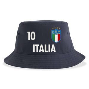 Italia Italy Soccer No 10 Shield Logo Sustainable Bucket Hat