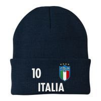 Italia Italy Soccer No 10 Shield Logo Knit Cap Winter Beanie