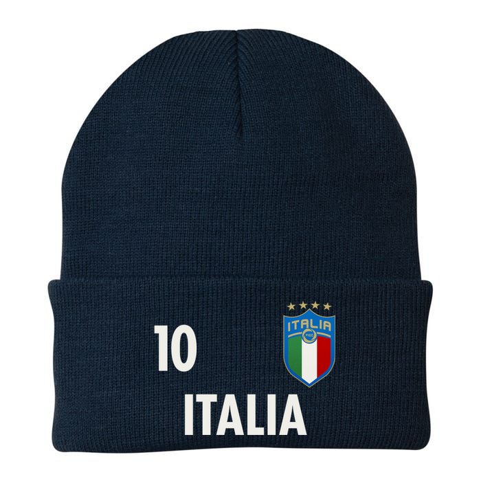 Italia Italy Soccer No 10 Shield Logo Knit Cap Winter Beanie