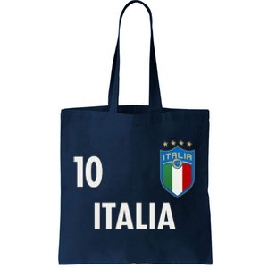 Italia Italy Soccer No 10 Shield Logo Tote Bag