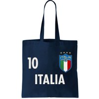 Italia Italy Soccer No 10 Shield Logo Tote Bag