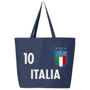 Italia Italy Soccer No 10 Shield Logo 25L Jumbo Tote