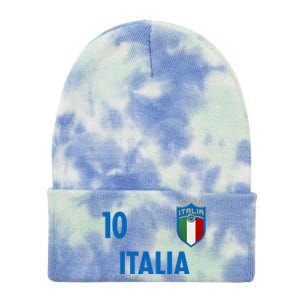 Italia Italy Soccer No 10 Shield Logo Tie Dye 12in Knit Beanie