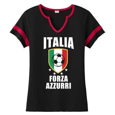 Italia Soccer Forza Azzurri Ladies Halftime Notch Neck Tee