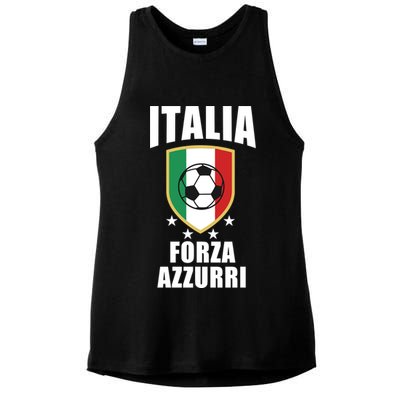 Italia Soccer Forza Azzurri Ladies PosiCharge Tri-Blend Wicking Tank