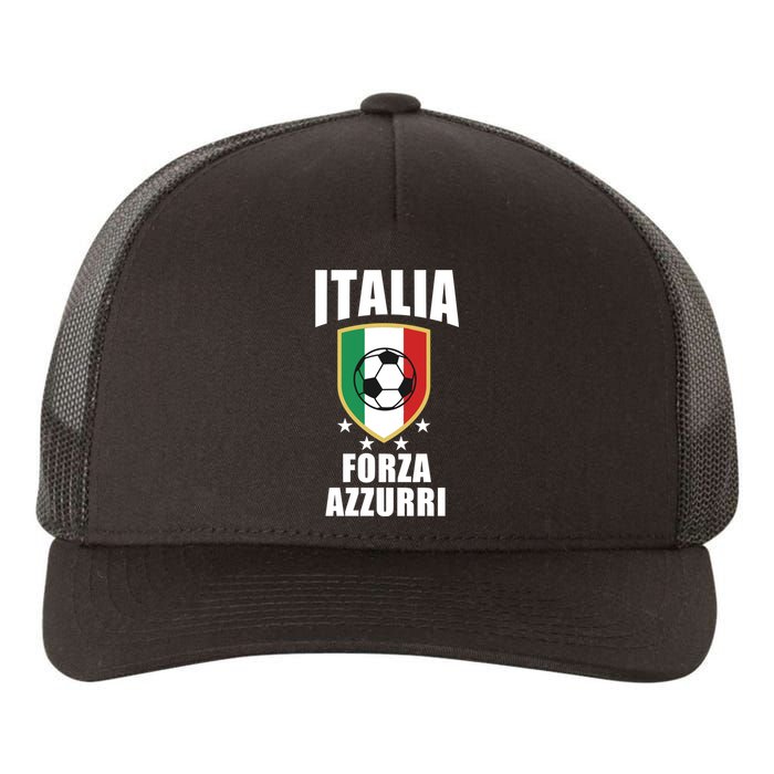 Italia Soccer Forza Azzurri Yupoong Adult 5-Panel Trucker Hat