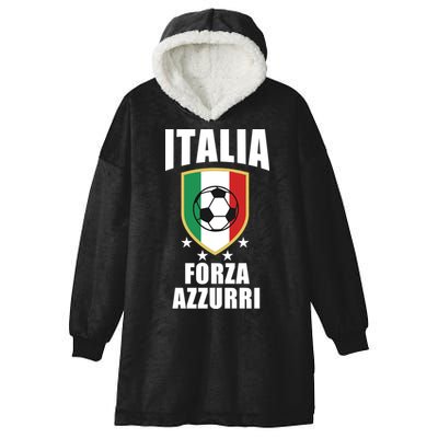 Italia Soccer Forza Azzurri Hooded Wearable Blanket