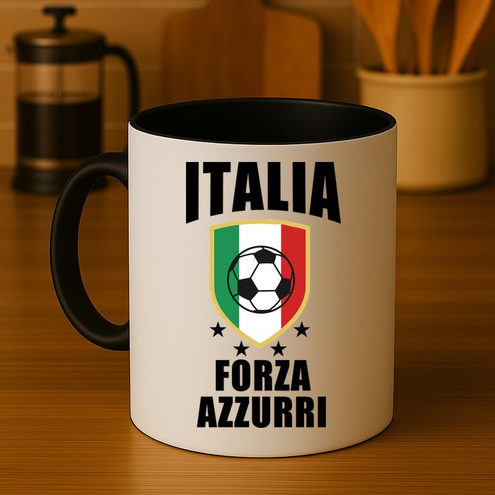 Italia Soccer Forza Azzurri Mug