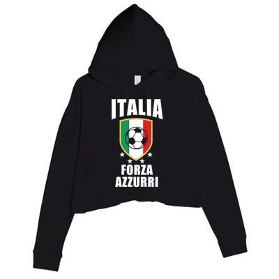 Italia Soccer Forza Azzurri Crop Fleece Hoodie