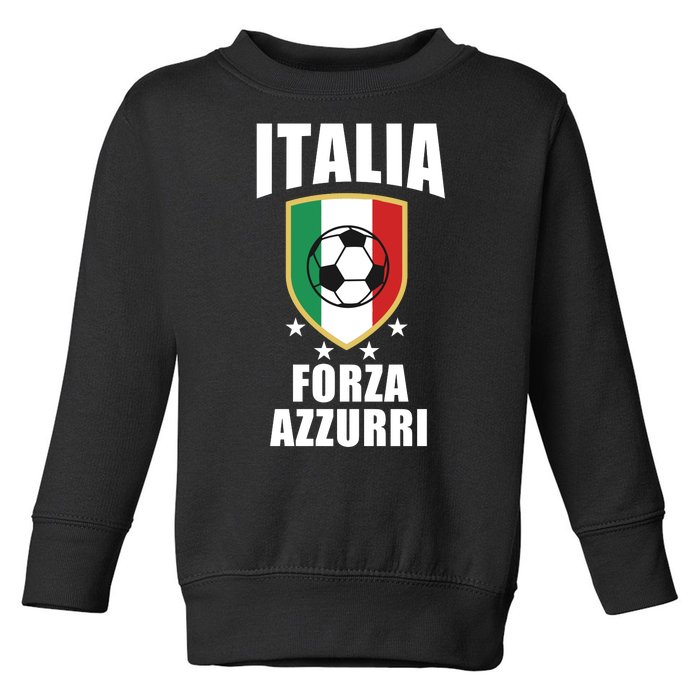 Italia Soccer Forza Azzurri Toddler Sweatshirt