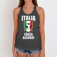 Italia Soccer Forza Azzurri Women's Knotted Racerback Tank