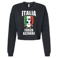 Italia Soccer Forza Azzurri Cropped Pullover Crew