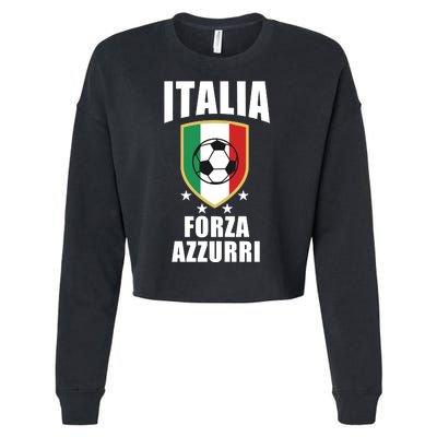 Italia Soccer Forza Azzurri Cropped Pullover Crew