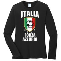 Italia Soccer Forza Azzurri Ladies Long Sleeve Shirt