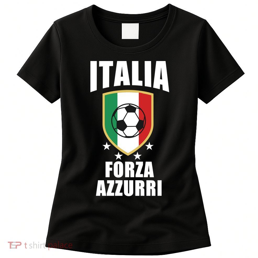 Italia Soccer Forza Azzurri Womens T-Shirt