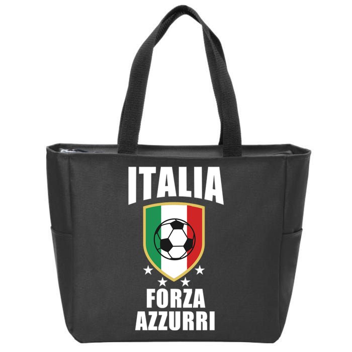 Italia Soccer Forza Azzurri Zip Tote Bag