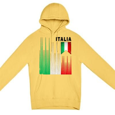 Italia Soccer Jersey Vintage Premium Pullover Hoodie