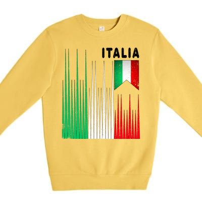 Italia Soccer Jersey Vintage Premium Crewneck Sweatshirt