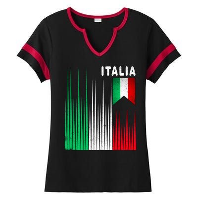 Italia Soccer Jersey Vintage Ladies Halftime Notch Neck Tee