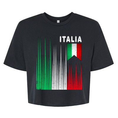 Italia Soccer Jersey Vintage Bella+Canvas Jersey Crop Tee