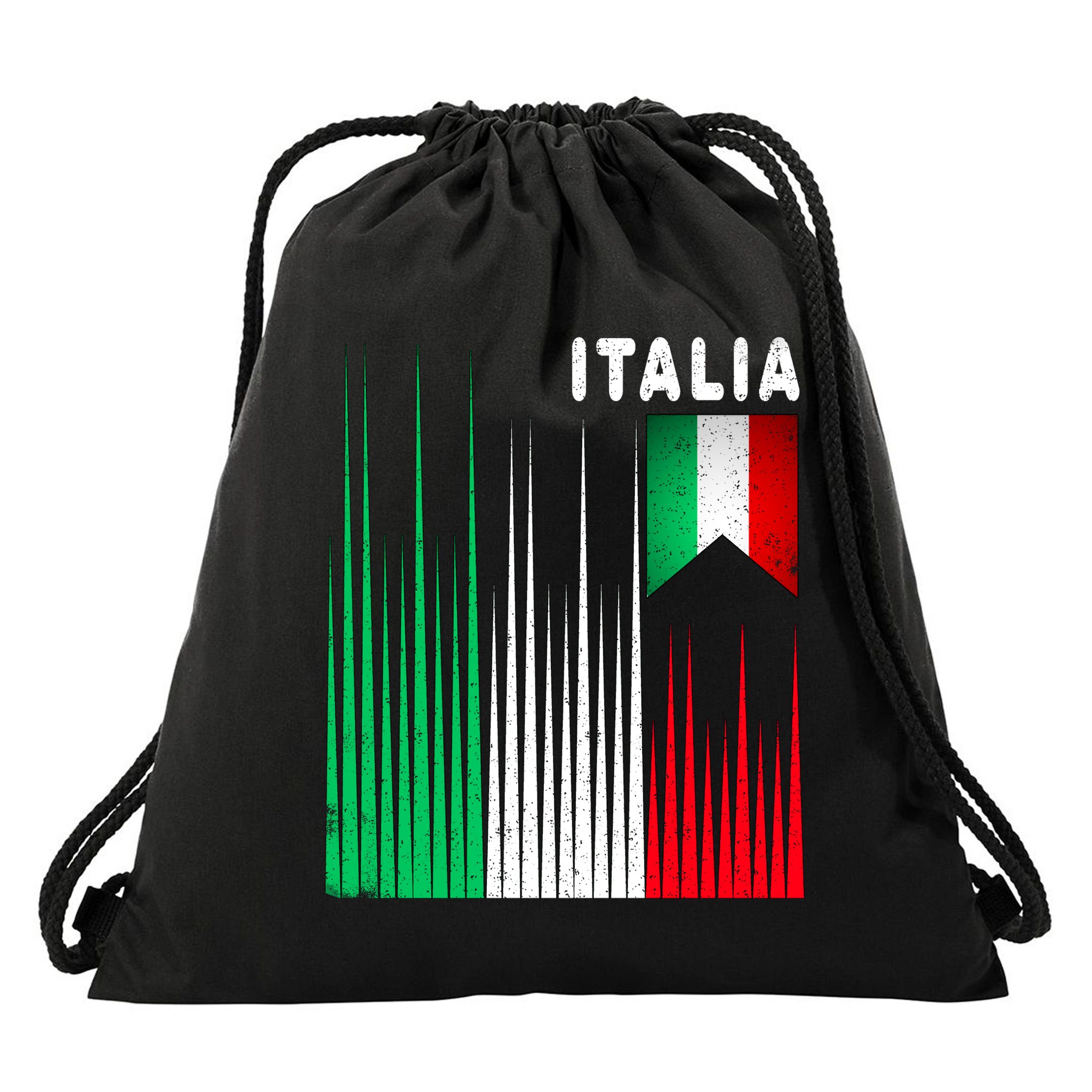 Italia Soccer Jersey Vintage Drawstring Bag