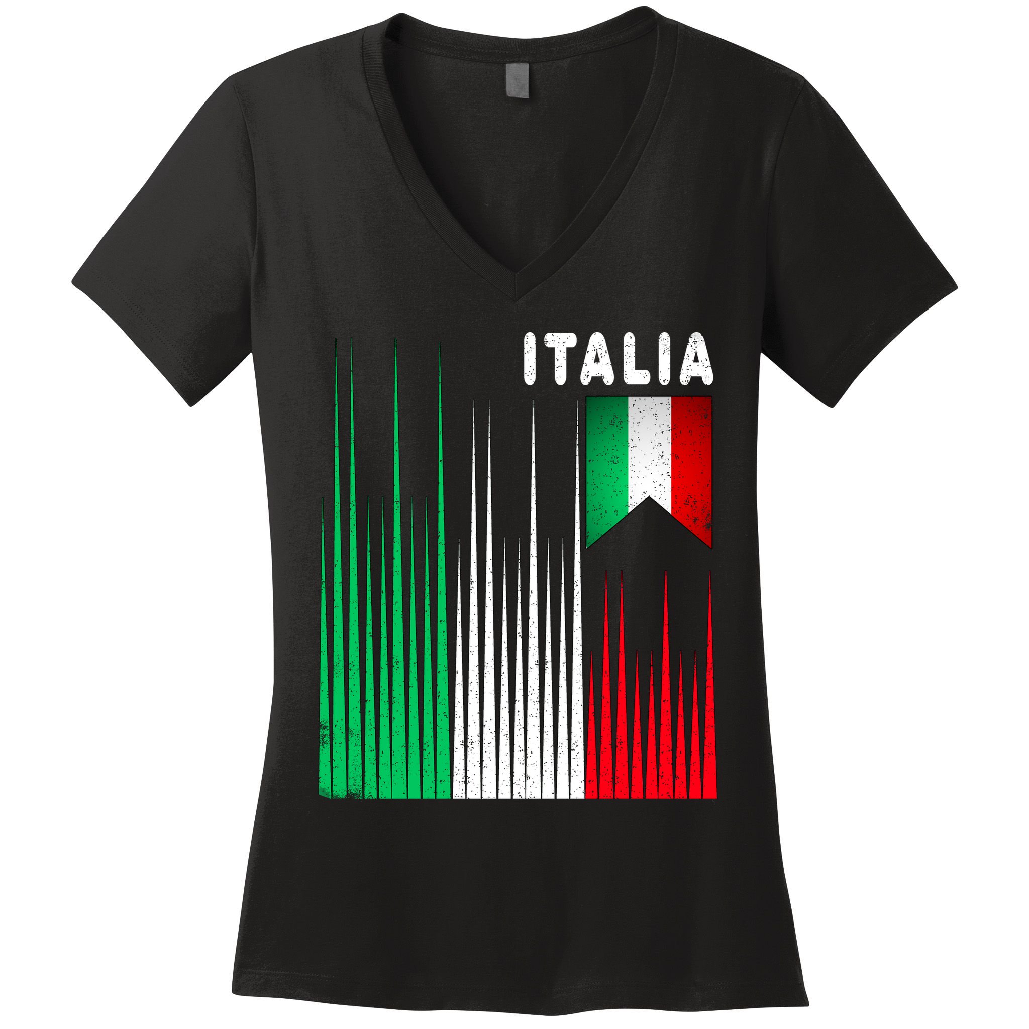 Italia Soccer Jersey Vintage Women's V-Neck T-Shirt