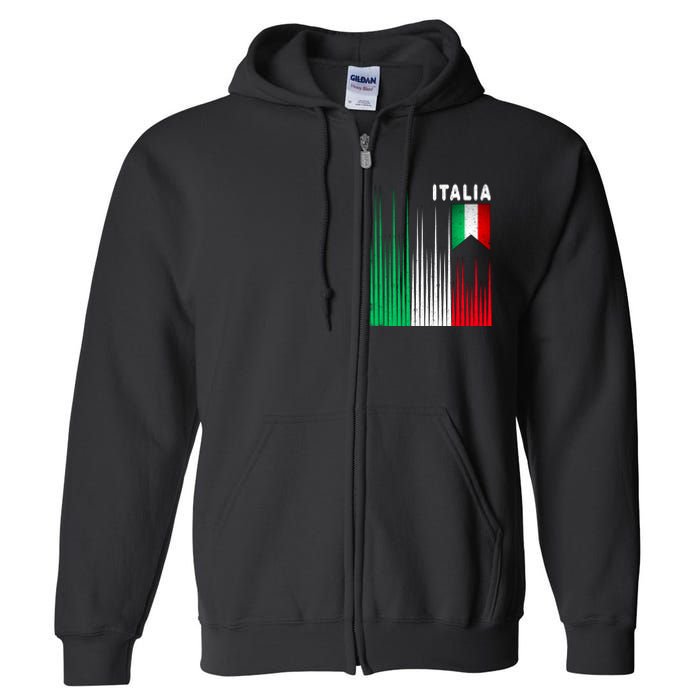 Italia Soccer Jersey Vintage Full Zip Hoodie