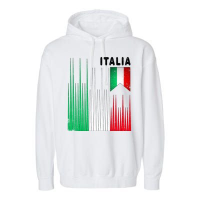 Italia Soccer Jersey Vintage Garment-Dyed Fleece Hoodie