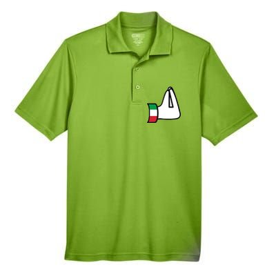 Italian Hand Gesture Funny Men's Origin Performance Pique Polo