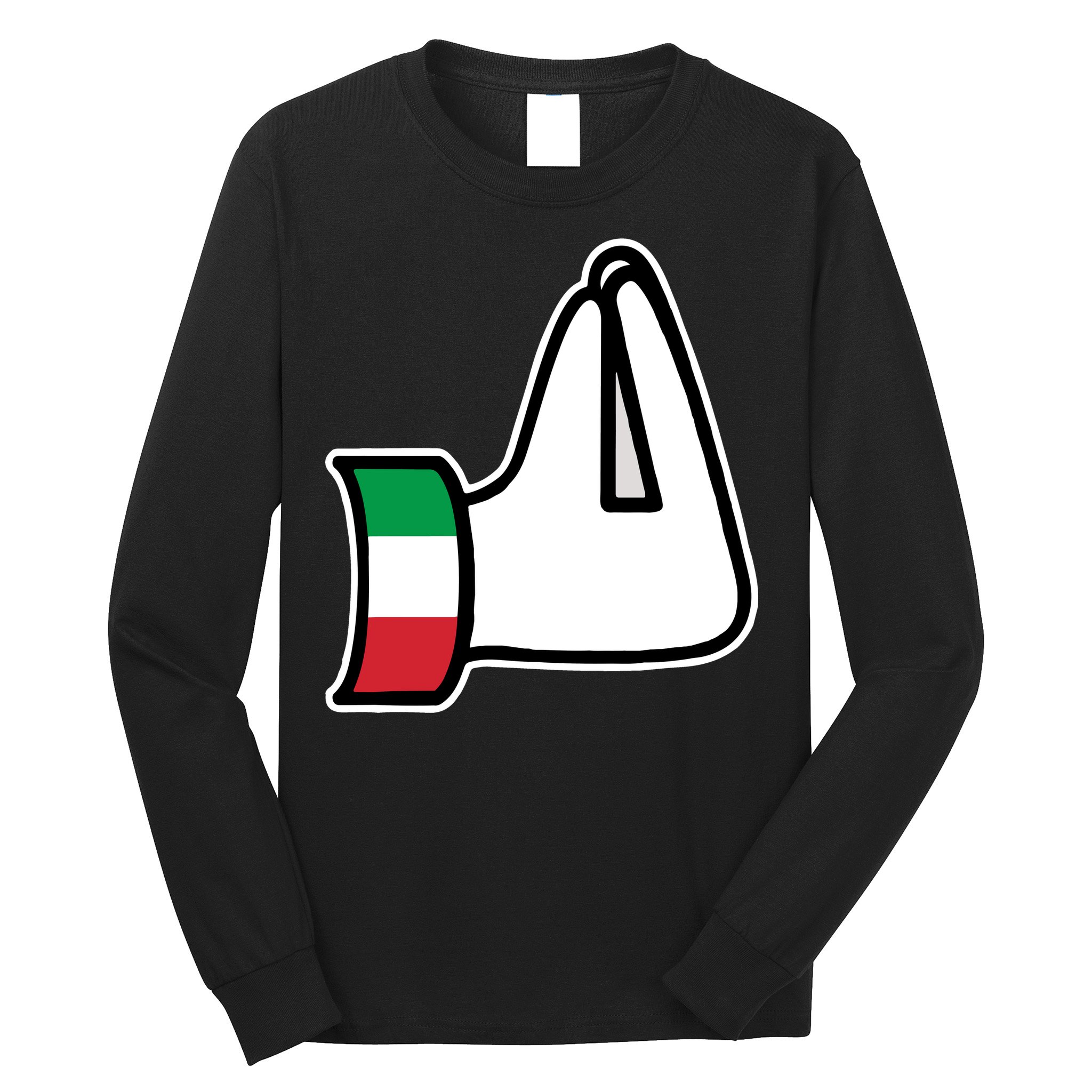 Italian Hand Gesture Funny Long Sleeve Shirt