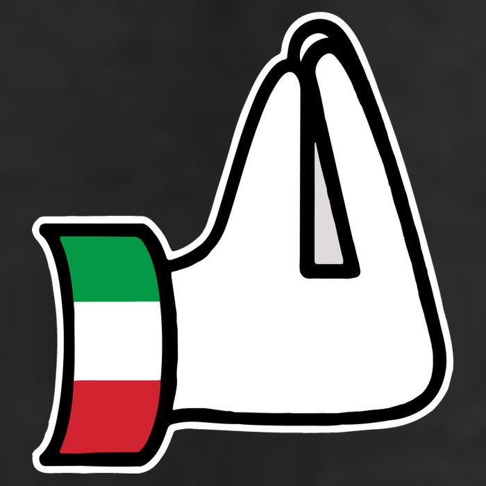Italian Hand Gesture Funny Adult Drive Performance Visor