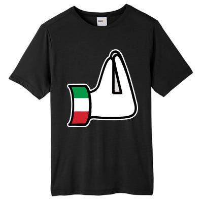 Italian Hand Gesture Funny Tall Fusion ChromaSoft Performance T-Shirt