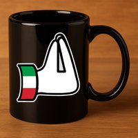 Italian Hand Gesture Funny 11oz C Handle Ceramic Mug