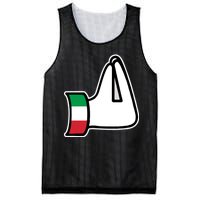 Italian Hand Gesture Funny Mesh Reversible Basketball Jersey Tank