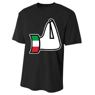 Italian Hand Gesture Funny Performance Sprint T-Shirt