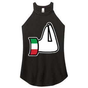 Italian Hand Gesture Funny Women's Perfect Tri Rocker Tank