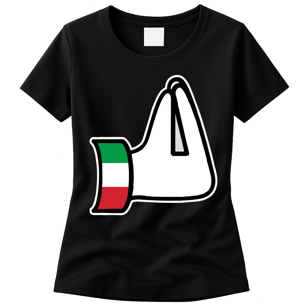 Italian Hand Gesture Funny Womens T-Shirt