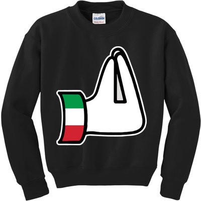 Italian Hand Gesture Funny Kids Sweatshirt