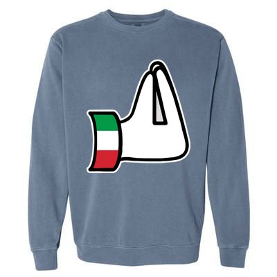 Italian Hand Gesture Funny Garment-Dyed Sweatshirt