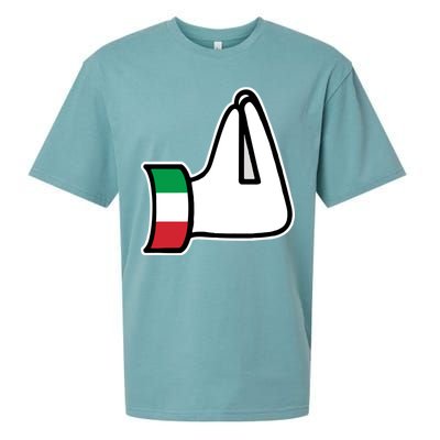 Italian Hand Gesture Funny Sueded Cloud Jersey T-Shirt