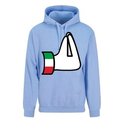 Italian Hand Gesture Funny Unisex Surf Hoodie