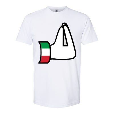 Italian Hand Gesture Funny Softstyle CVC T-Shirt