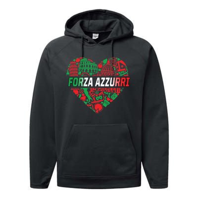 Italian Heart Forza Azzurri Performance Fleece Hoodie