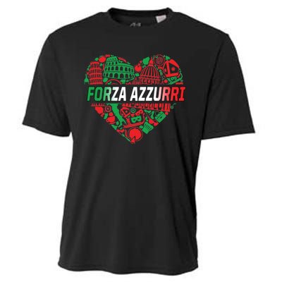 Italian Heart Forza Azzurri Cooling Performance Crew T-Shirt