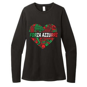 Italian Heart Forza Azzurri Womens CVC Long Sleeve Shirt