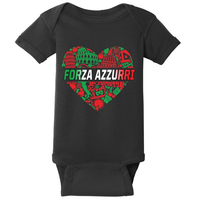 Italian Heart Forza Azzurri Baby Bodysuit
