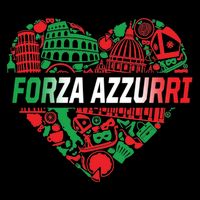 Italian Heart Forza Azzurri Baby Bodysuit