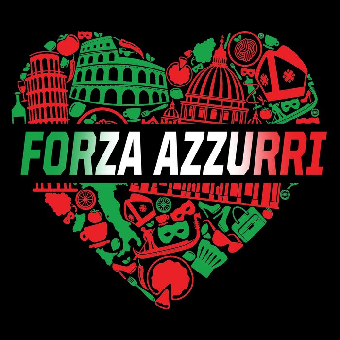 Italian Heart Forza Azzurri Baby Bodysuit