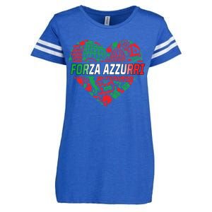 Italian Heart Forza Azzurri Enza Ladies Jersey Football T-Shirt